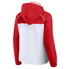 Chicago Bulls Women's Anorak Raglan Full-Zip Hoodie Jacket For Sale