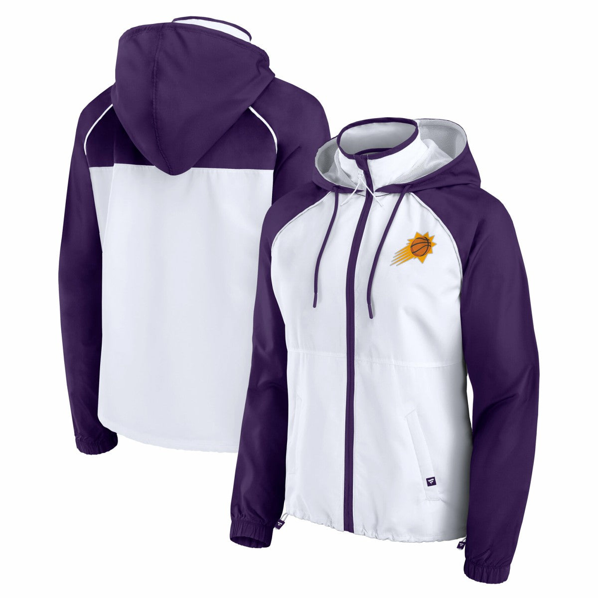 Phoenix Suns Women's Anorak Raglan Full-Zip Hoodie Jacket On Sale