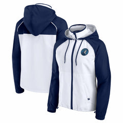 Minnesota Timberwolves Women's Anorak Raglan Full-Zip Hoodie Jacket Online