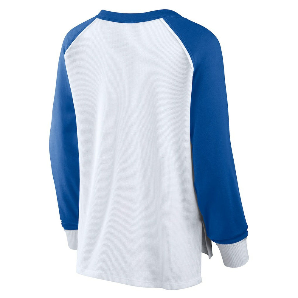 Philadelphia 76ers Women's Open Lane Waffle Long Sleeve V-Neck T-Shirt New