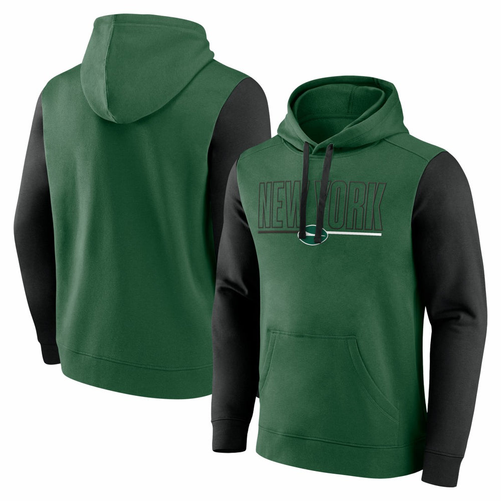 New York Jets Fanatics Outline Pullover Hoodie