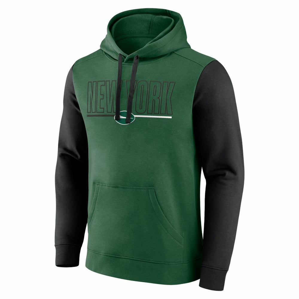 New York Jets Fanatics Outline Pullover Hoodie