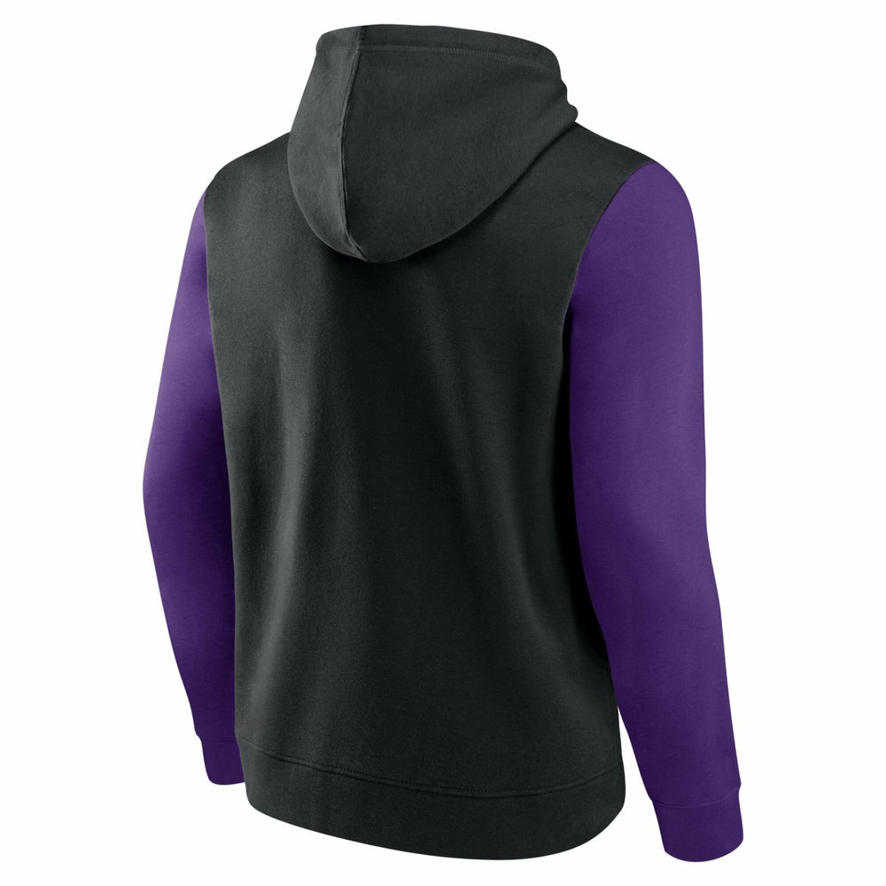 Sacramento Kings Logo Athletic Outline Colorblock Pullover Hoodie Outlet
