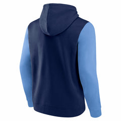 Memphis Grizzlies Logo Athletic Outline Colorblock Pullover Hoodie Online