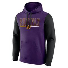 Phoenix Suns Logo Athletic Outline Colorblock Pullover Hoodie sale On Sale