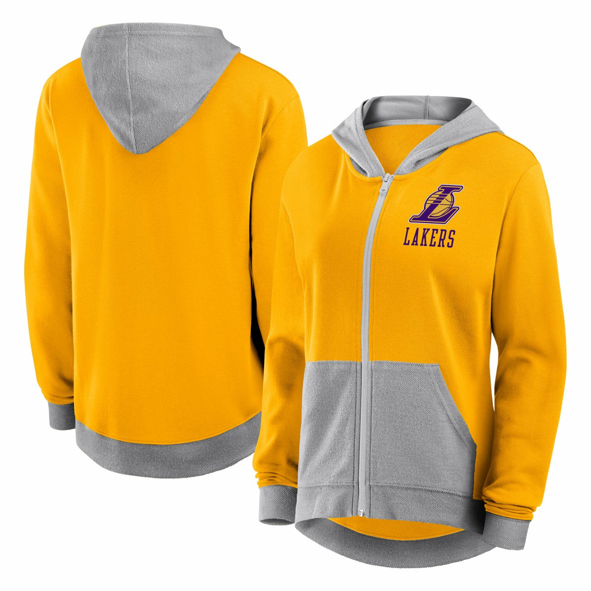 Los Angeles Lakers Logo Athletic Women's Hit It French Terry Full-Zip Hoodie Online