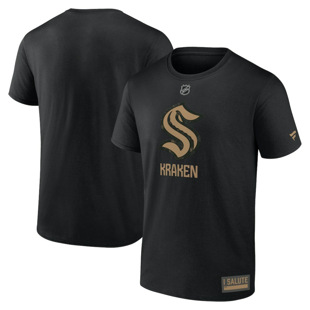 Seattle Kraken Fanatics 2024 Military Appreciation T-Shirt Sale