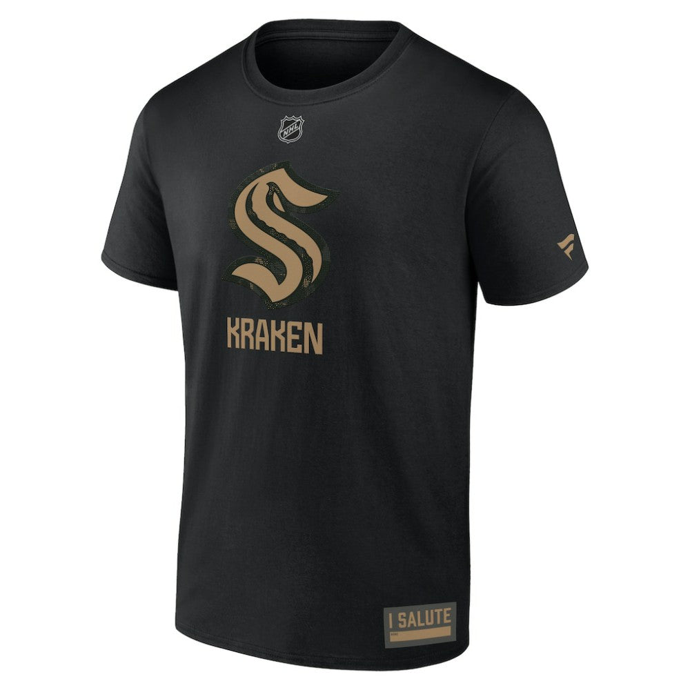 Seattle Kraken Fanatics 2024 Military Appreciation T-Shirt Sale