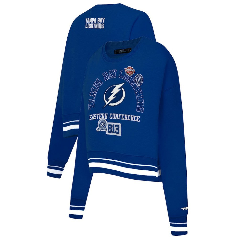 Tampa Bay Lightning Pro Standard Women's Area Code Cropped Pullover Sweatshirt For Sale