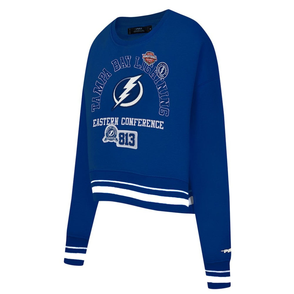 Tampa Bay Lightning Pro Standard Women's Area Code Cropped Pullover Sweatshirt For Sale
