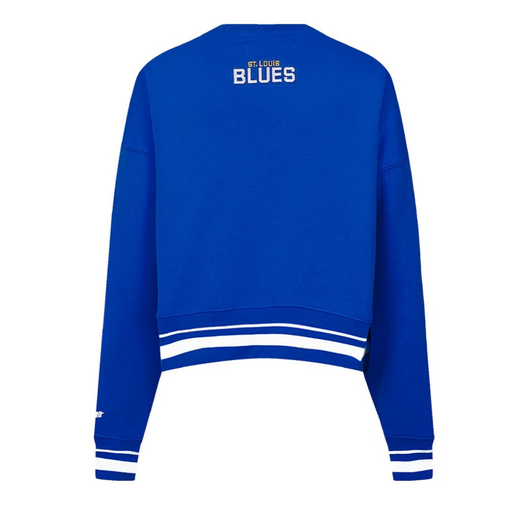 St. Louis Blues Pro Standard Women's Area Code Cropped Pullover Sweatshirt For Sale