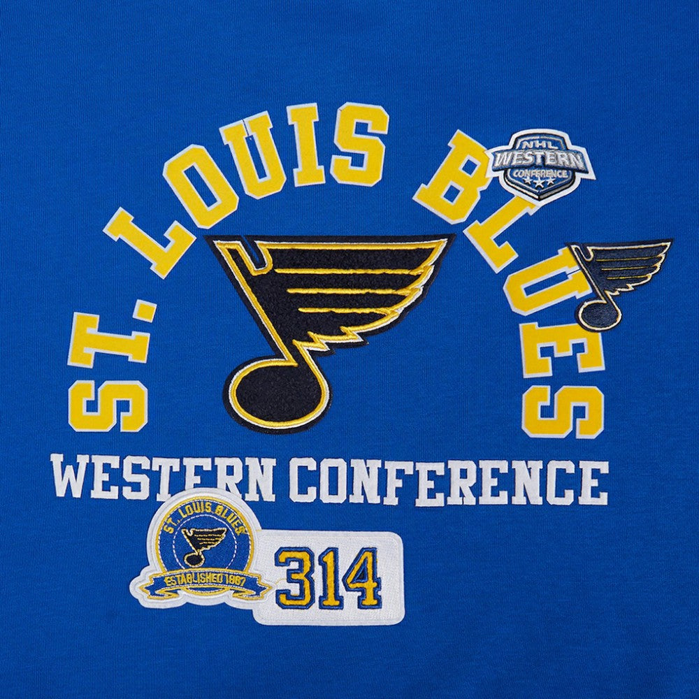 St. Louis Blues Pro Standard Women's Area Code Cropped Pullover Sweatshirt For Sale