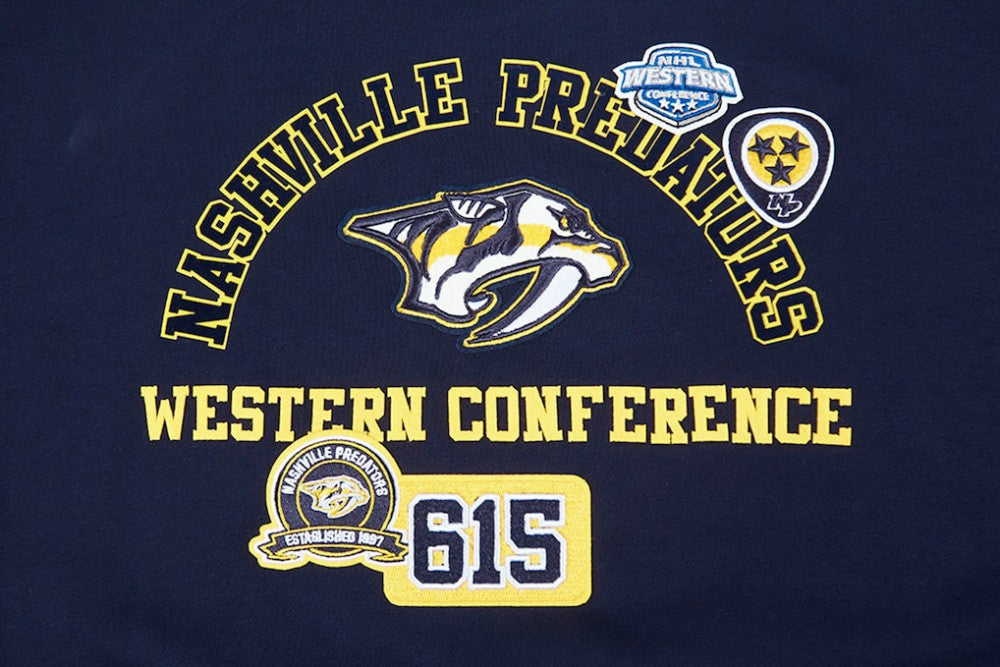 Nashville Predators Pro Standard Women's Area Code Cropped Pullover Sweatshirt Sale