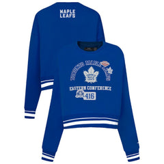 Toronto Maple Leafs Pro Standard Women's Area Code Cropped Pullover Sweatshirt For Sale