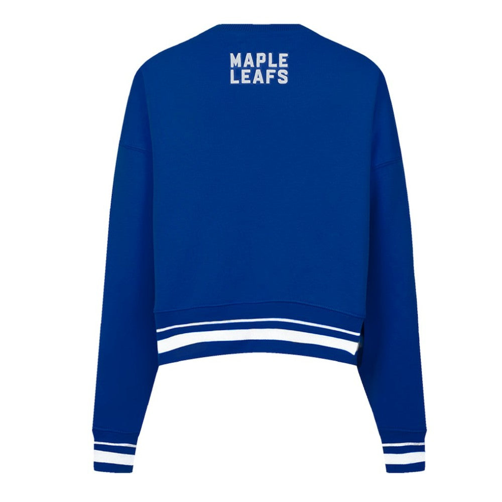 Toronto Maple Leafs Pro Standard Women's Area Code Cropped Pullover Sweatshirt For Sale