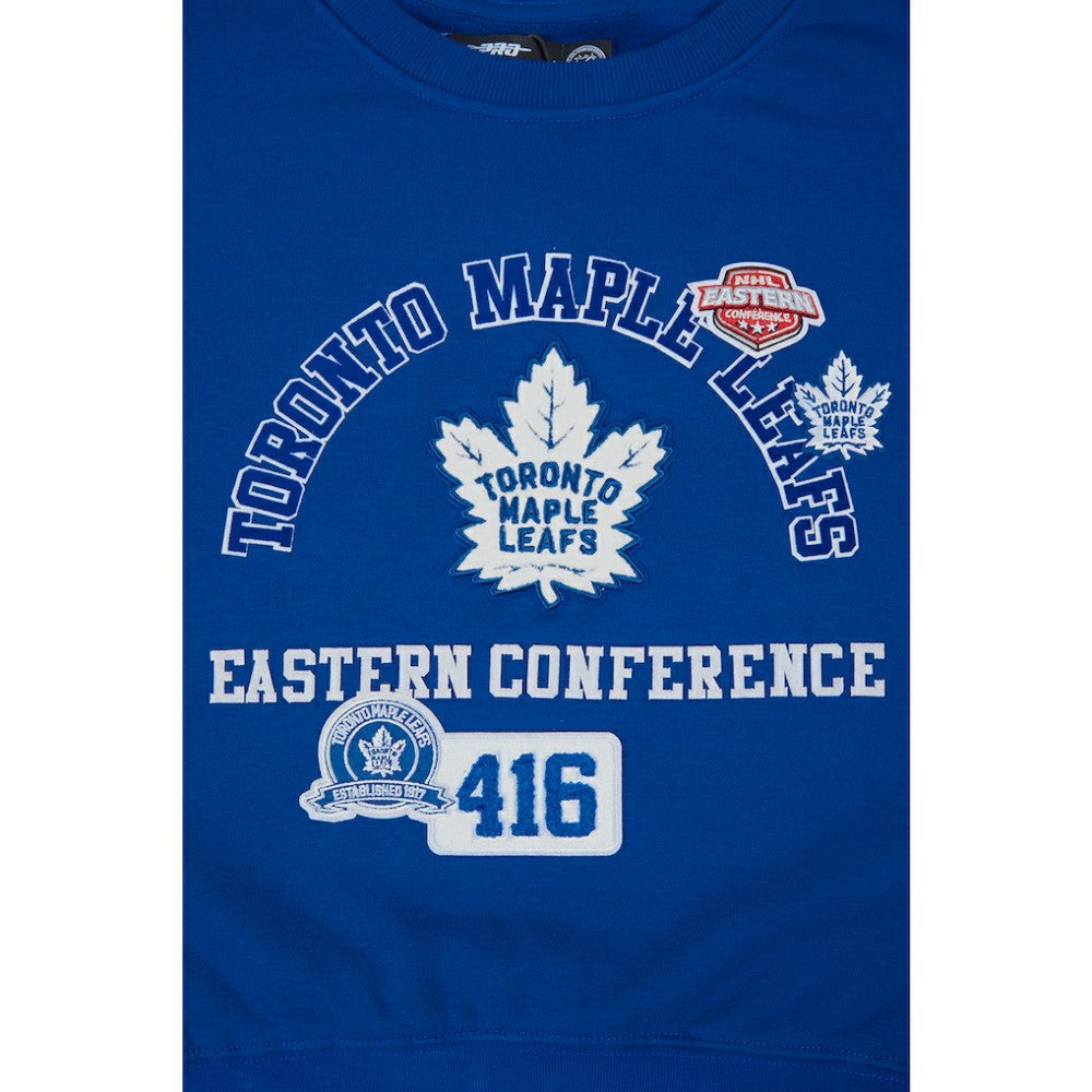 Toronto Maple Leafs Pro Standard Women's Area Code Cropped Pullover Sweatshirt For Sale