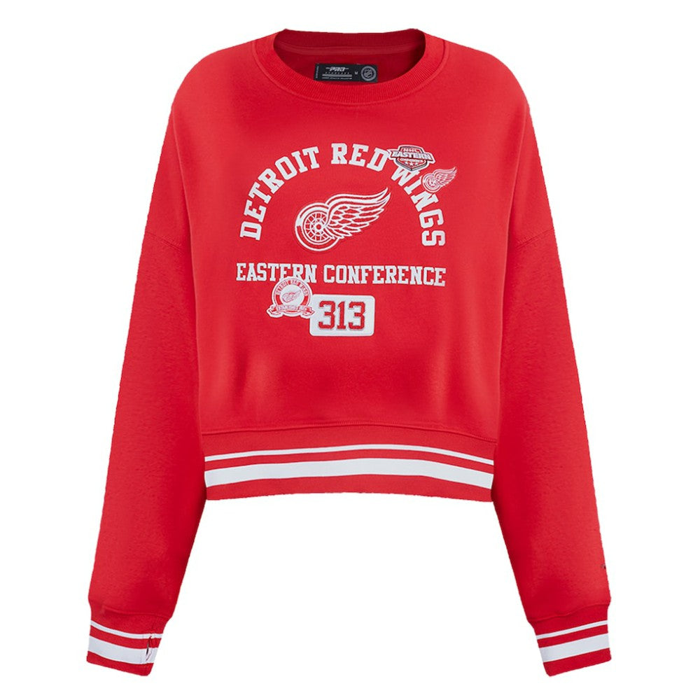 Detroit Red Wings Pro Standard Women's Area Code Cropped Pullover Sweatshirt On Sale