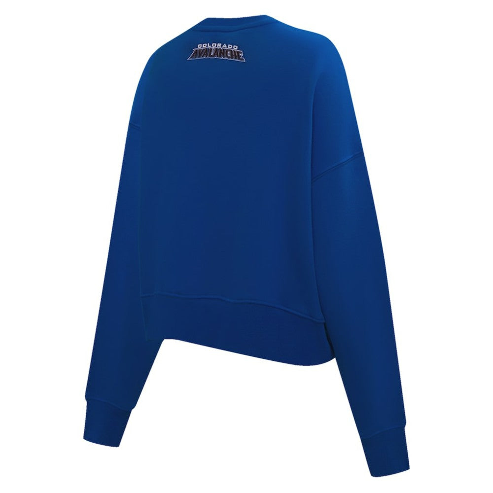 Colorado Avalanche Pro Standard Women's Area Code Cropped Pullover Sweatshirt Sale