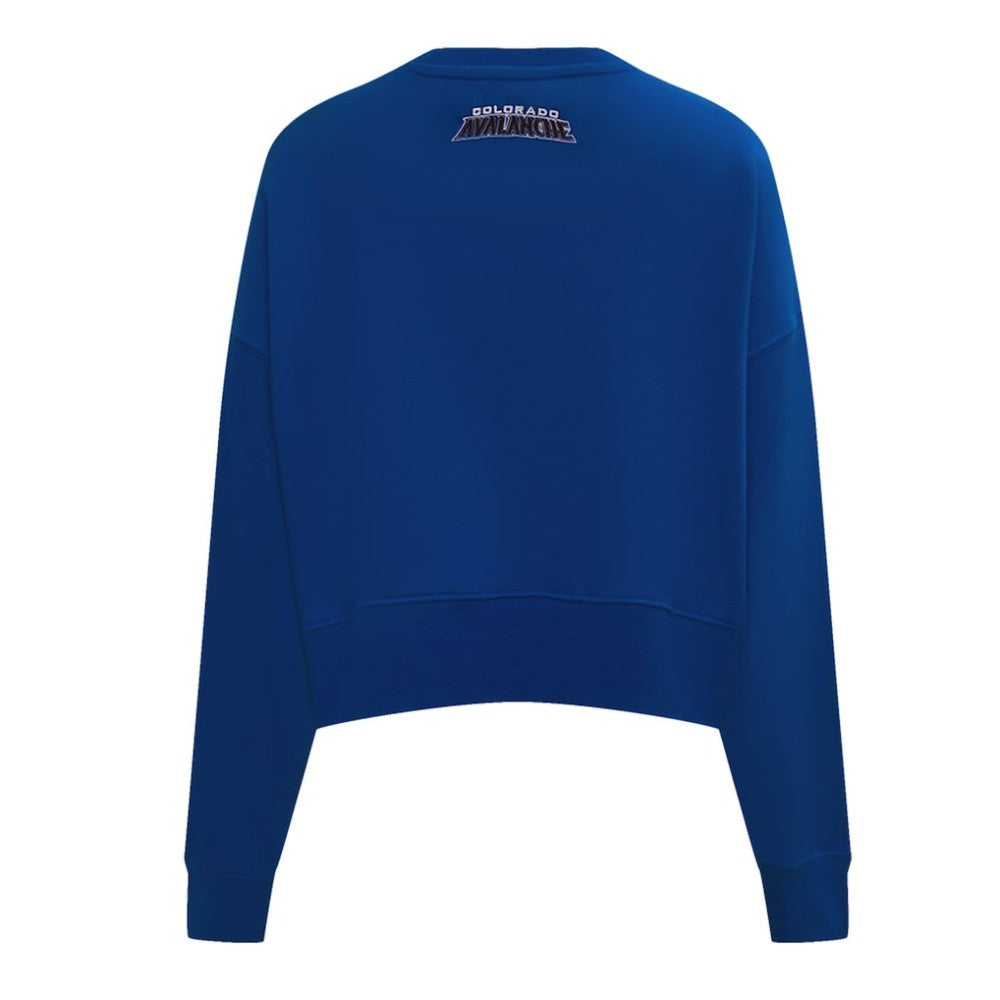 Colorado Avalanche Pro Standard Women's Area Code Cropped Pullover Sweatshirt Sale