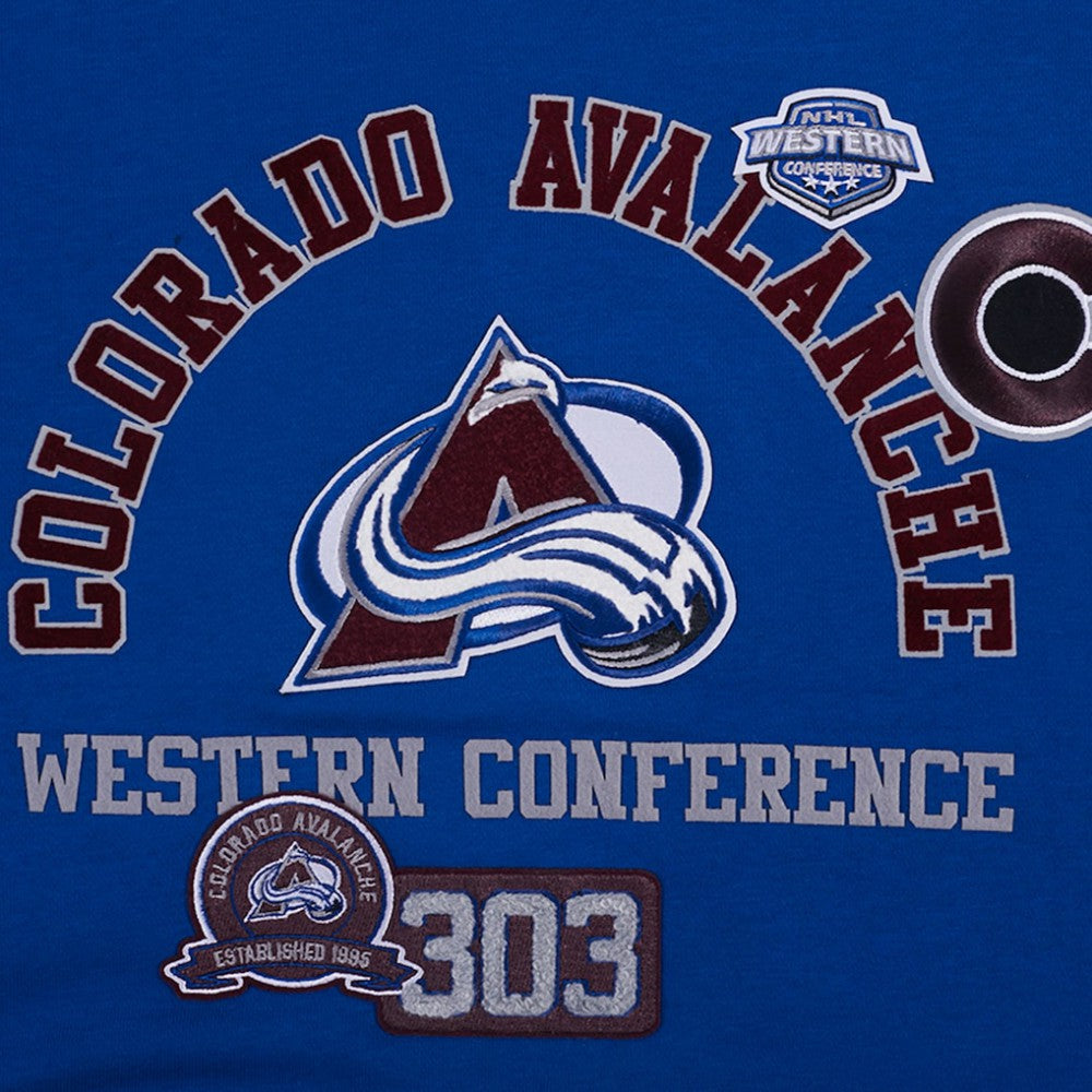 Colorado Avalanche Pro Standard Women's Area Code Cropped Pullover Sweatshirt Sale