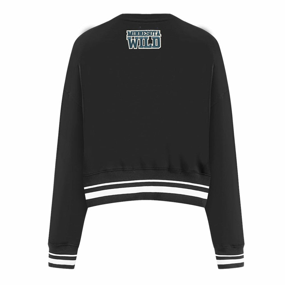 Minnesota Wild Pro Standard Women's Area Code Cropped Pullover Sweatshirt Online