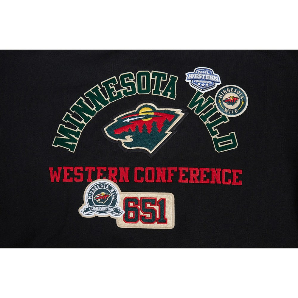 Minnesota Wild Pro Standard Women's Area Code Cropped Pullover Sweatshirt Online