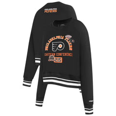Philadelphia Flyers Pro Standard Women's Area Code Cropped Pullover Sweatshirt Online