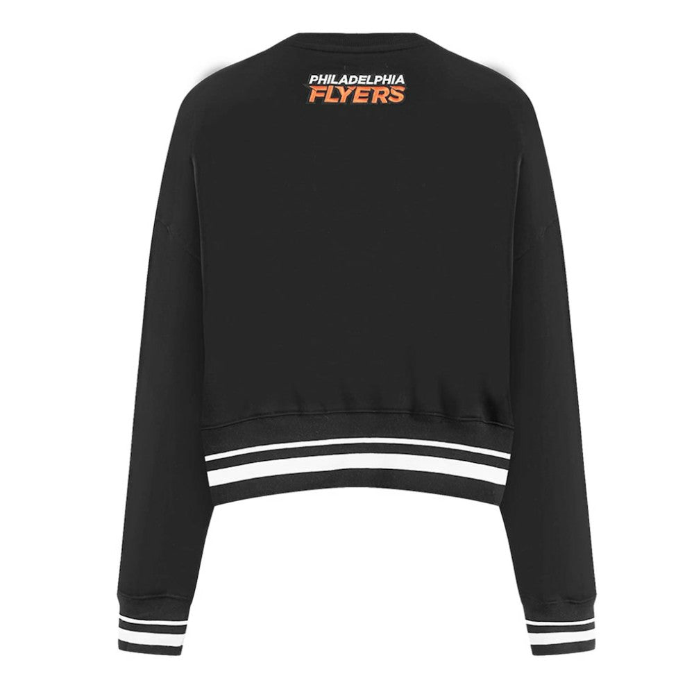 Philadelphia Flyers Pro Standard Women's Area Code Cropped Pullover Sweatshirt Online