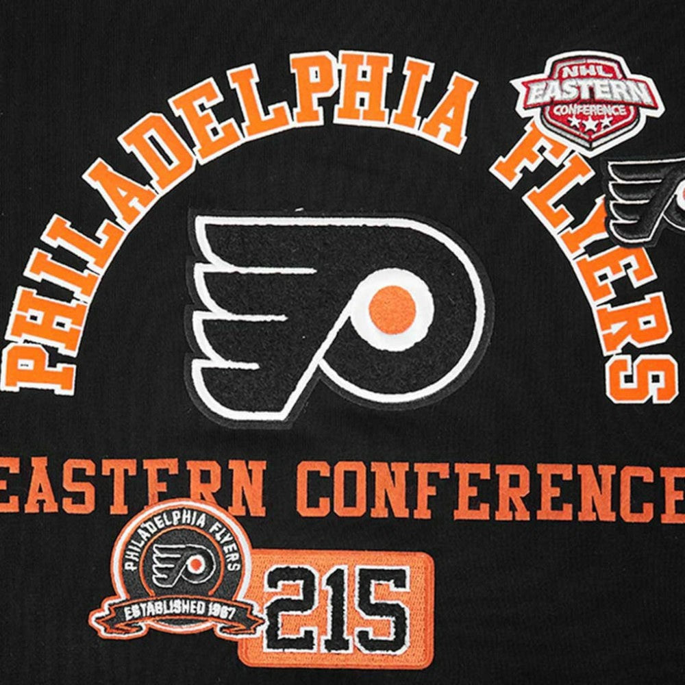 Philadelphia Flyers Pro Standard Women's Area Code Cropped Pullover Sweatshirt Online