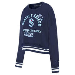 Seattle Kraken Pro Standard Women's Area Code Cropped Pullover Sweatshirt Outlet