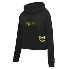 Chicago Blackhawks Pro Standard Women's Jewels Cropped Pullover Hoodie Discount