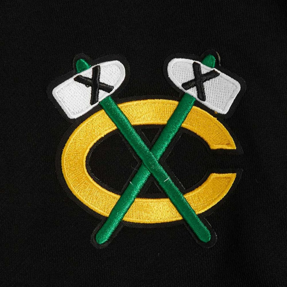 Chicago Blackhawks Pro Standard Women's Jewels Cropped Pullover Hoodie Discount