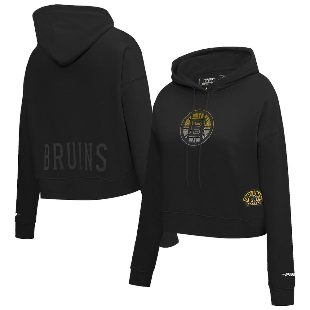 Boston Bruins Pro Standard Women's Jewels Cropped Pullover Hoodie Discount