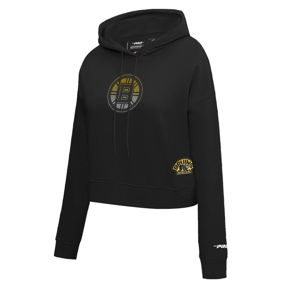 Boston Bruins Pro Standard Women's Jewels Cropped Pullover Hoodie Discount