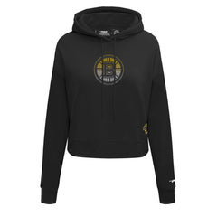 Boston Bruins Pro Standard Women's Jewels Cropped Pullover Hoodie Discount