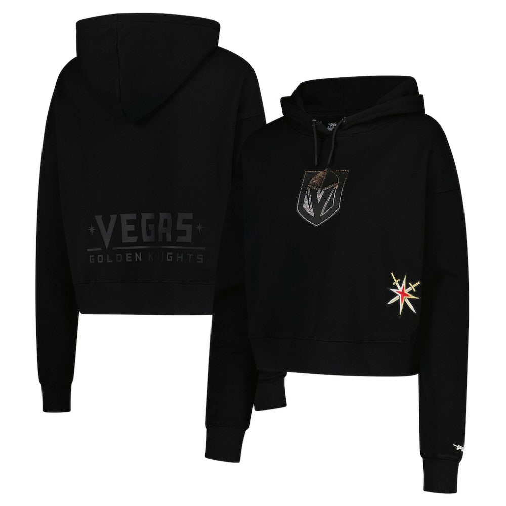 Vegas Golden Knights Pro Standard Women's Jewels Cropped Pullover Hoodie On Sale