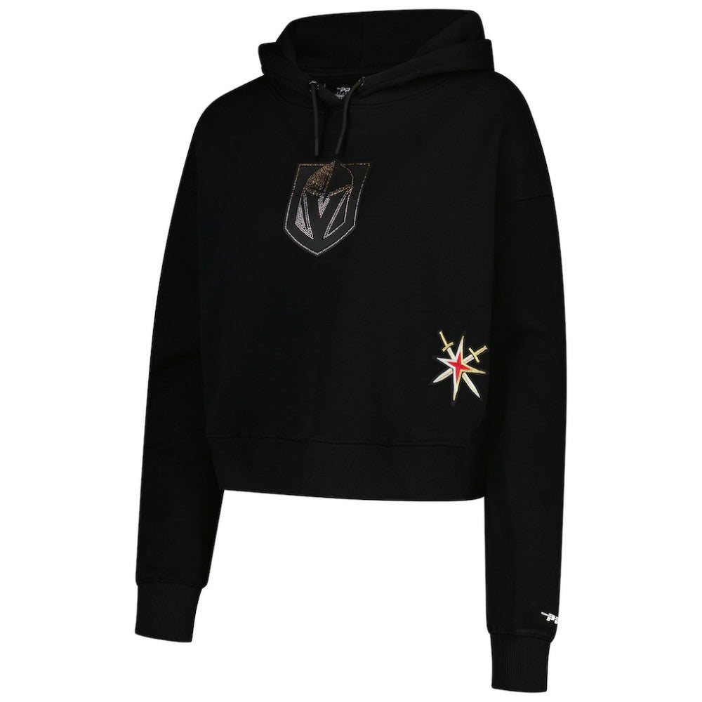 Vegas Golden Knights Pro Standard Women's Jewels Cropped Pullover Hoodie On Sale