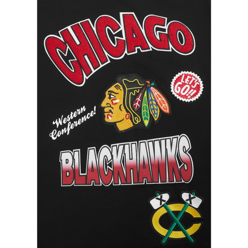 Chicago Blackhawks Pro Standard Turn It Up Dropped Shoulder T-Shirt Online