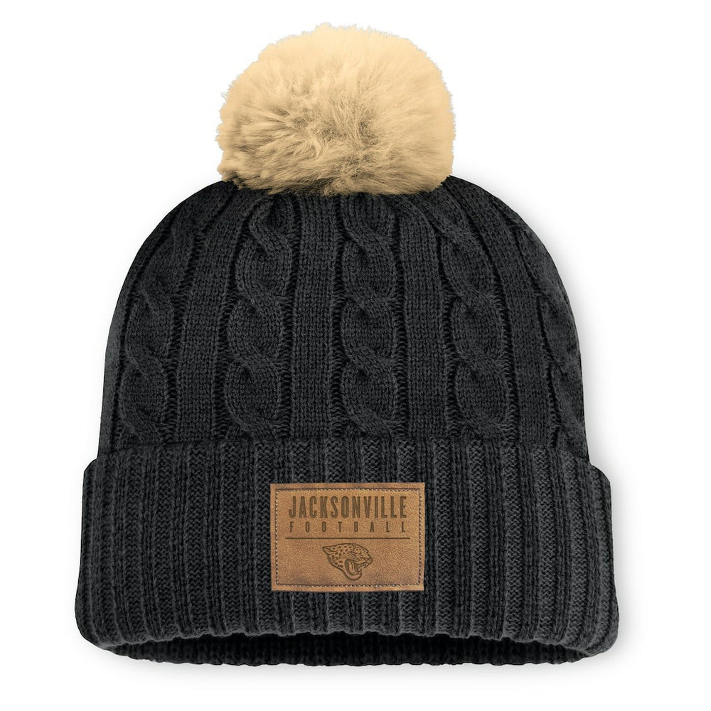 Jacksonville Jaguars Fanatics Women's Cable Knit Cuffed Hat with Pom