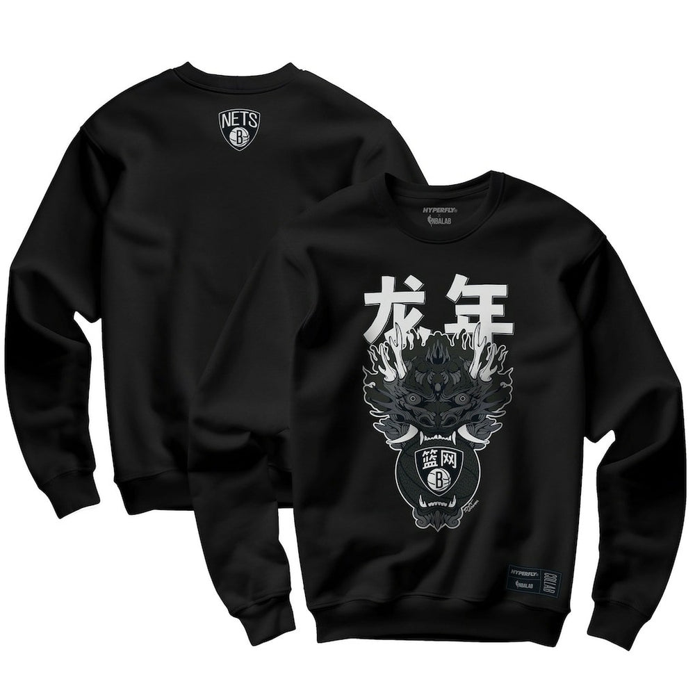 Brooklyn Nets Hyperfly Unisex Year of the Dragon Lunar New Year Collection Pullover Sweatshirt Outlet