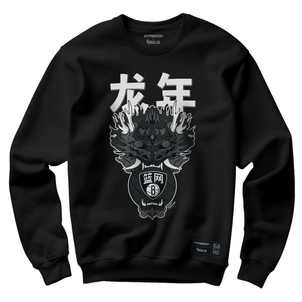 Brooklyn Nets Hyperfly Unisex Year of the Dragon Lunar New Year Collection Pullover Sweatshirt Outlet