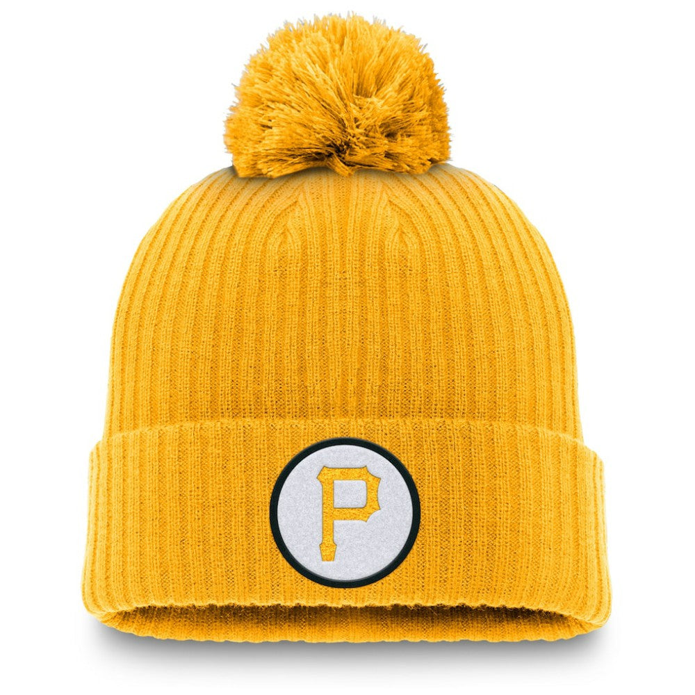 Pittsburgh Pirates Nike Cooperstown Collection Patch Cuffed Knit Hat with Pom | MLB Sale