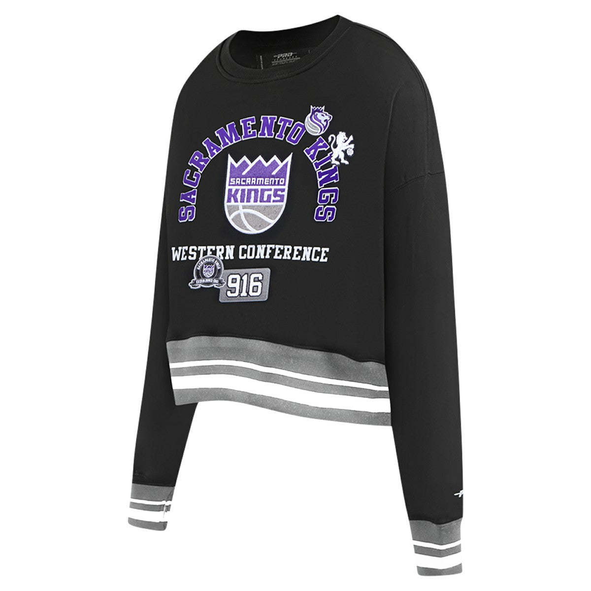 Sacramento Kings Pro Standard Women's Area Code Cropped Pullover Sweatshirt Outlet