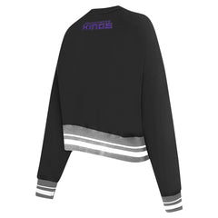 Sacramento Kings Pro Standard Women's Area Code Cropped Pullover Sweatshirt Outlet