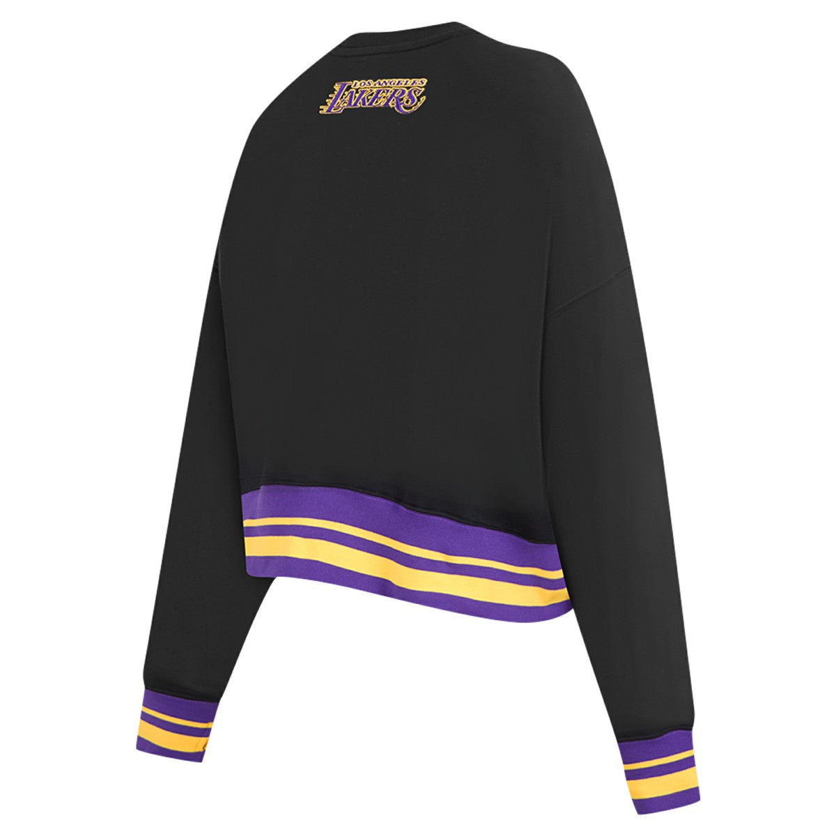 Los Angeles Lakers Pro Standard Women's Area Code Cropped Pullover Sweatshirt Online