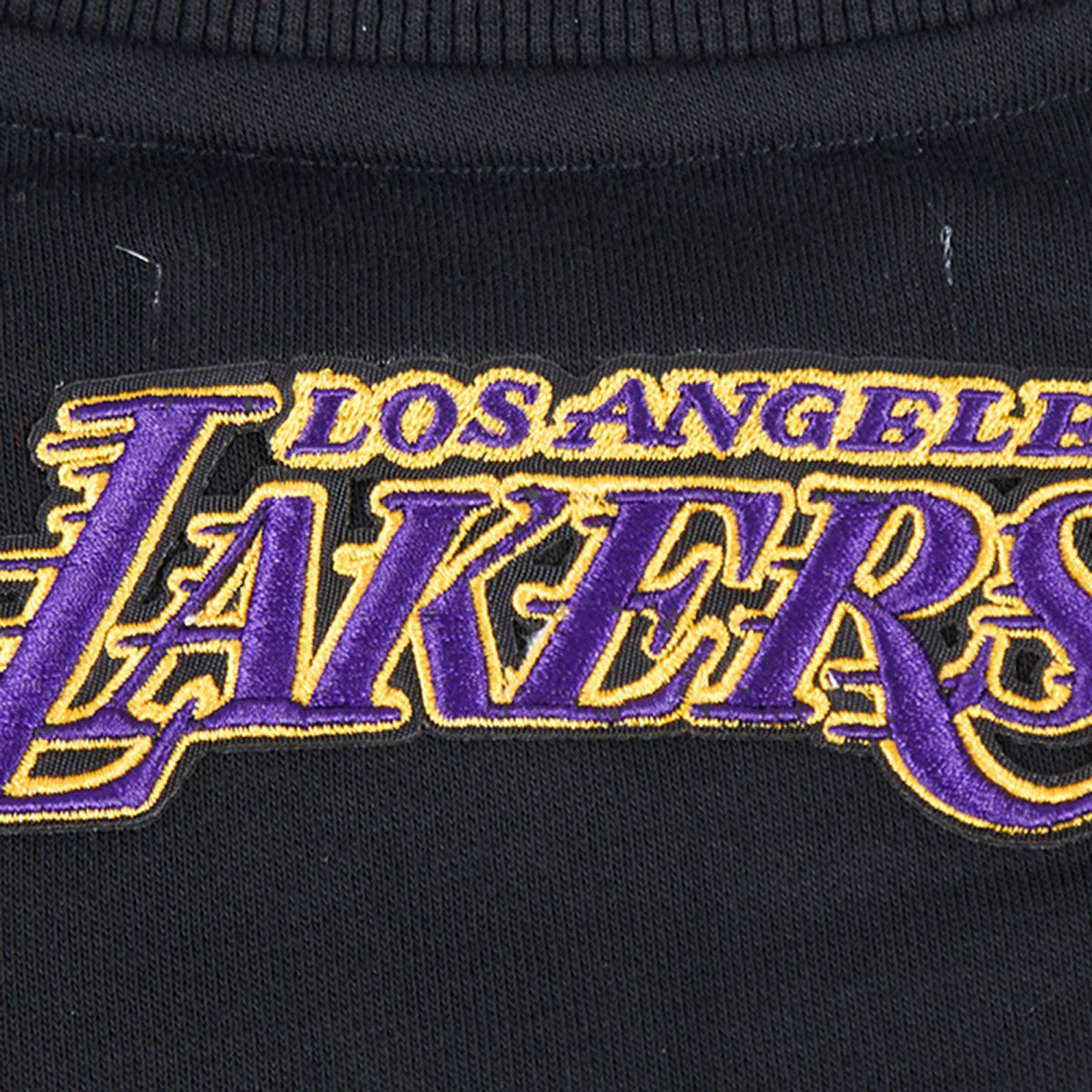 Los Angeles Lakers Pro Standard Women's Area Code Cropped Pullover Sweatshirt Online
