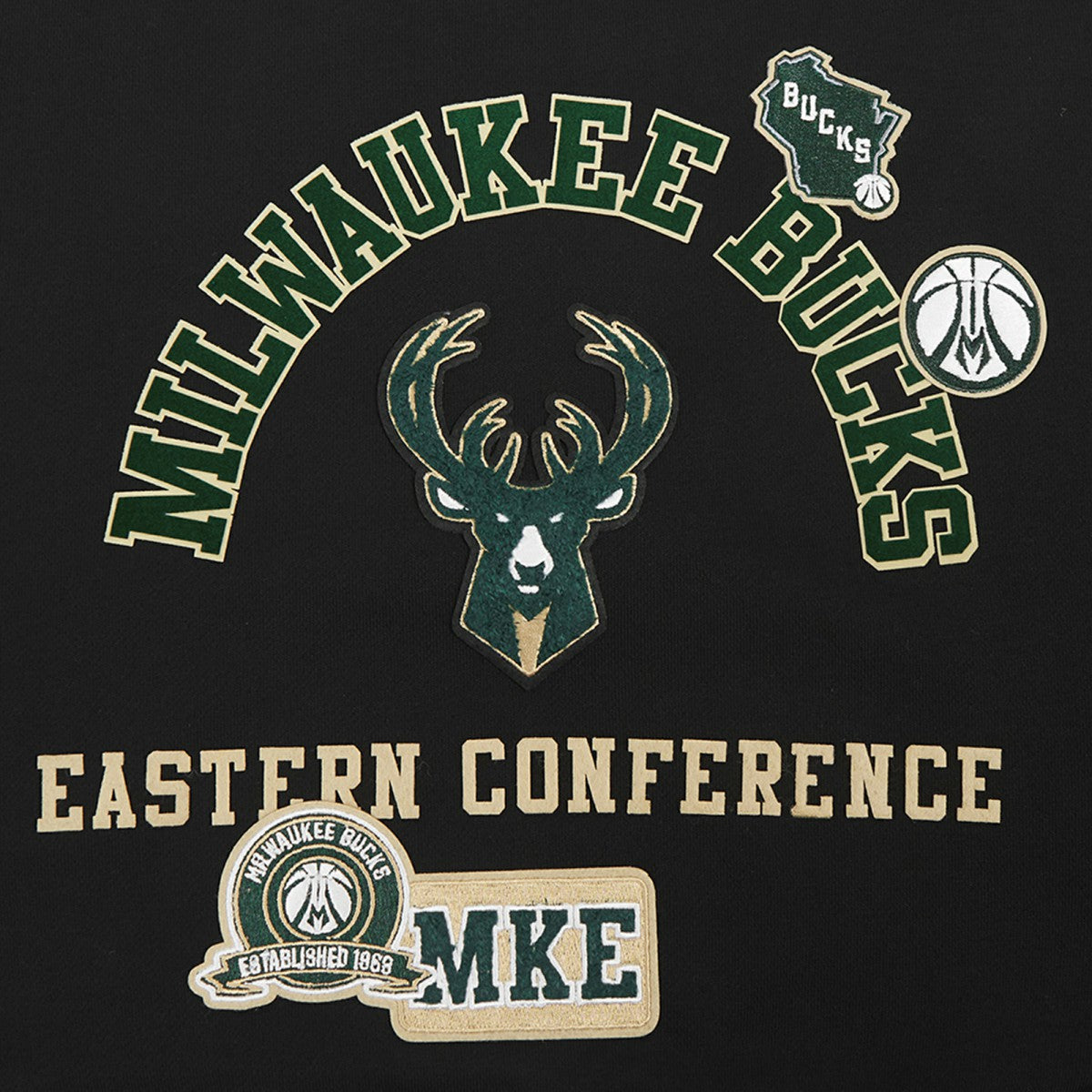 Milwaukee Bucks Pro Standard Women's Area Code Cropped Pullover Sweatshirt For Sale