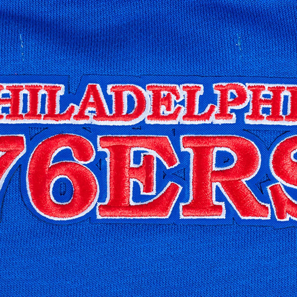 Philadelphia 76ers Pro Standard Women's Area Code Cropped Pullover Sweatshirt Outlet