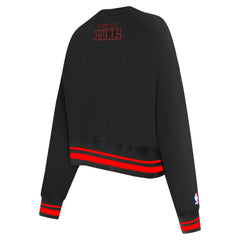 Chicago Bulls Pro Standard Women's Area Code Cropped Pullover Sweatshirt Discount