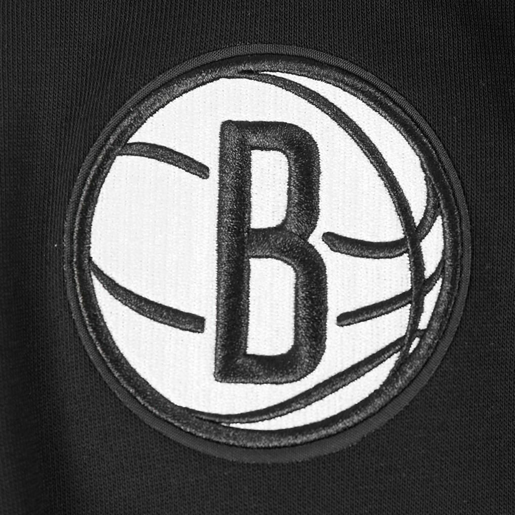 Brooklyn Nets Pro Standard Women's Paint The City Cropped Pullover Sweatshirt New